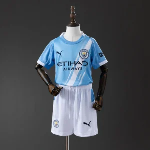 Kit enfant Maillot + Short Manchester City Domicile 2025/2026