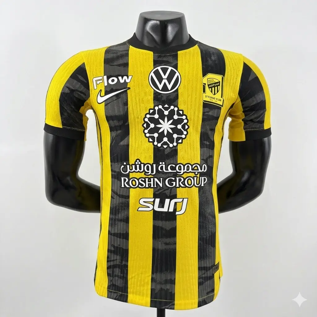 Maillot Al Ittihad 2025-2026 Domicile Version Joueur