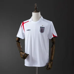 Maillot Angleterre Coupe Du Monde 2006 Domicile Version Retro