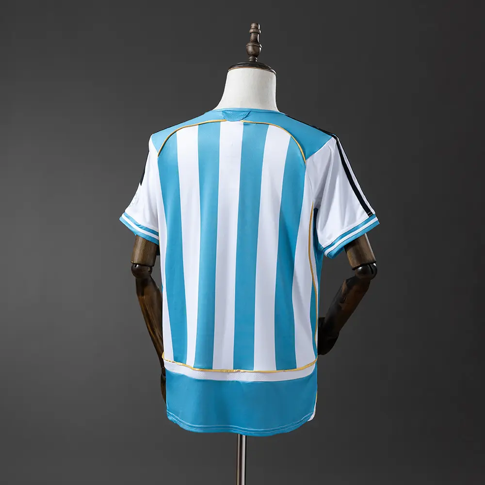Maillot Argentine Coupe Du Monde 2006 Domicile Version Retro – Image 2