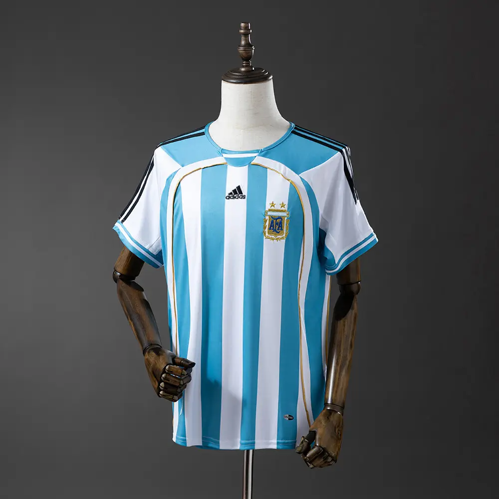 Maillot Argentine Coupe Du Monde 2006 Domicile Version Retro