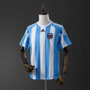 Maillot Argentine Coupe Du Monde 2010 Domicile Version Retro