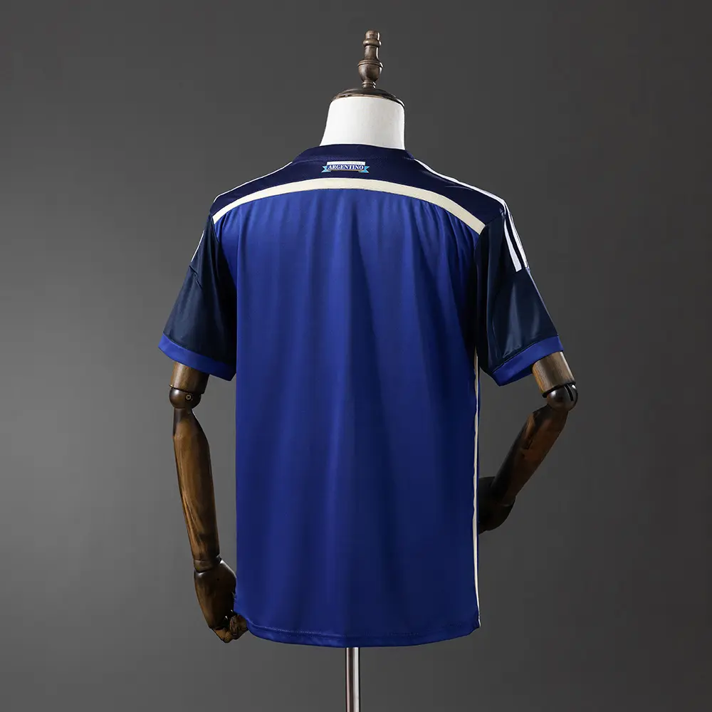Maillot Argentine Coupe Du Monde 2014 Extérieur Version Retro – Image 2