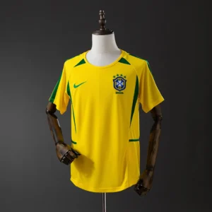 Maillot Brésil Coupe du Monde 2002 Domicile Version Retro