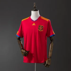 Maillot Espagne Coupe Du Monde 2010 Domicile Version Retro