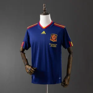 Maillot Espagne Coupe Du Monde 2010 Extérieur Version Retro