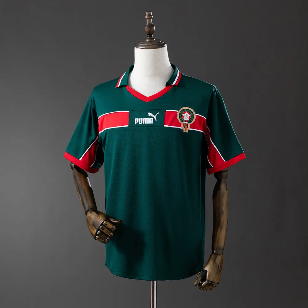 Maillot Maroc Coupe Du Monde 1998 Extérieur Version Retro
