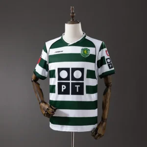 Maillot Sporting Lisbonne 2001-2003 Domicile Version Retro