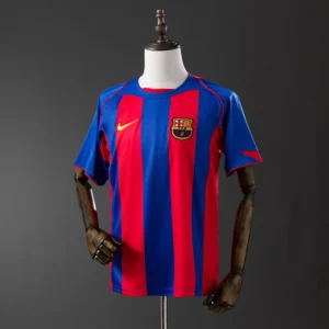 Maillot FC Barcelone 2004-2005 Domicile Version Retro