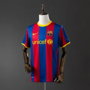 Maillot FC Barcelone 2010-2011 Domicile Version Retro
