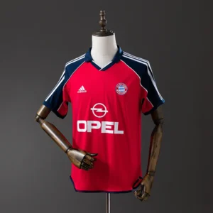 Maillot Bayern Munich 2000-2001 Domicile Version Retro