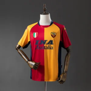 Maillot AS Roma 2001-2002 Domicile Version Retro